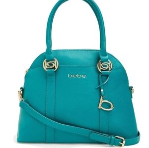 Bebe Teal Dome Purse With Matching Wallet NWOT